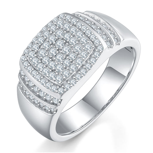 Wedding Ring S925 Silver Moissanite R6471-Grdeer