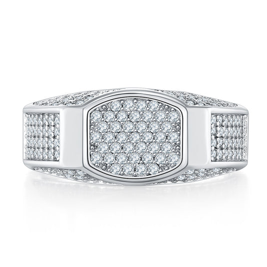 Wedding Ring S925 Silver Moissanite R6477-Grdeer