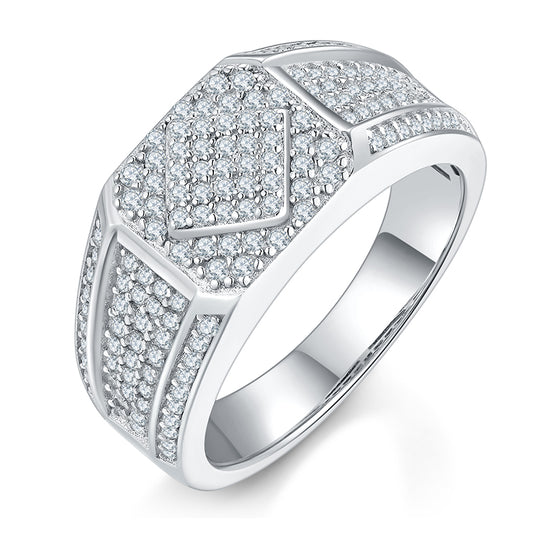Wedding Ring S925 Silver Moissanite R6472-Grdeer
