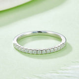 Straight Row Full Ring Ring Moissanite 0.6CT Grdeer