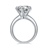 Round,Women's Ring,925 Sterling Silver,Moissanite,Jewelry,Grdeer