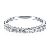  Square,Eternity Band,Rings,925 Sterling Silver,Moissanite,Jewelry,Grdeer