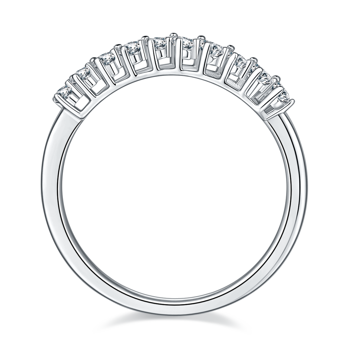  Pear shaped,Eternity Band,Rings,925 Sterling Silver,Moissanite,Jewelry,Grdeer