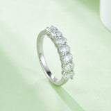 Egg shaped ,Eternity Band,Rings,925 Sterling Silver,Moissanite,Jewelry,Grdeer