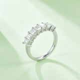 Rectangular,Eternity Band,Rings,925 Sterling Silver,Moissanite,Jewelry,Grdeer